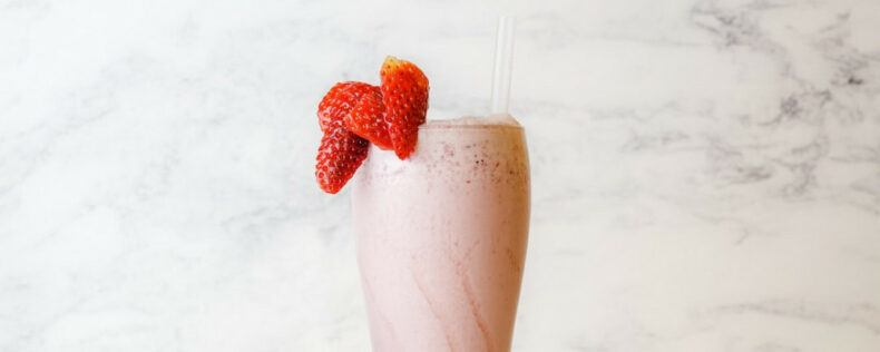 Strawberry protein shake